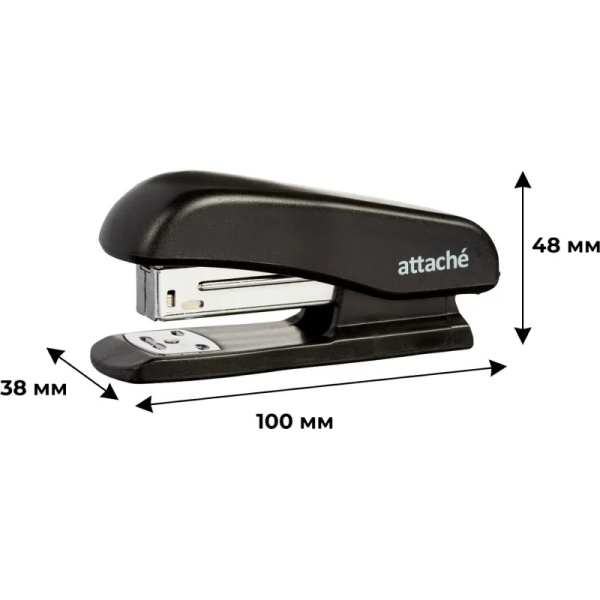 5_Степлер №24_6, 26_6 до 20л Attache, черный