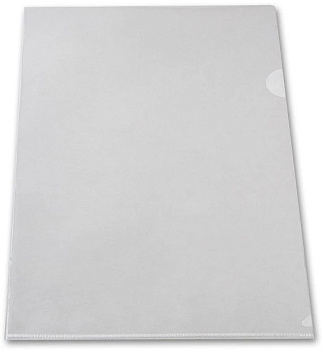 Папка-уголок A4 0,15мм, полупрозрачный пластик DOLCE COSTO, белая