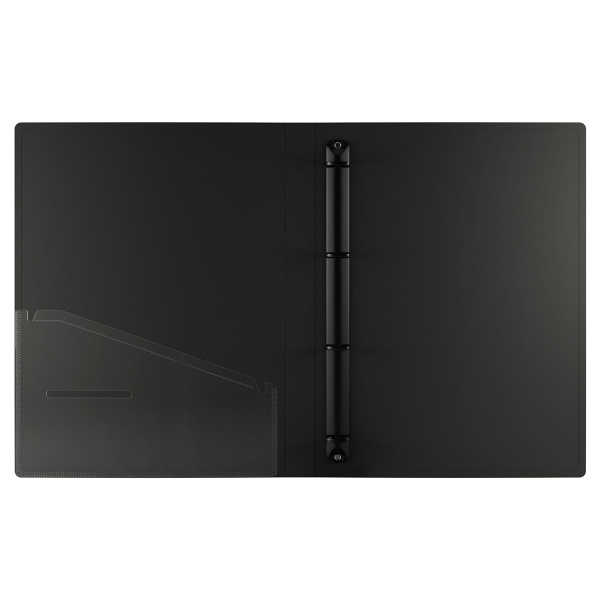 2_Папка на 4 кольцах, корешок 35мм, пластик 0,7мм, Berlingo Instinct, фламинго