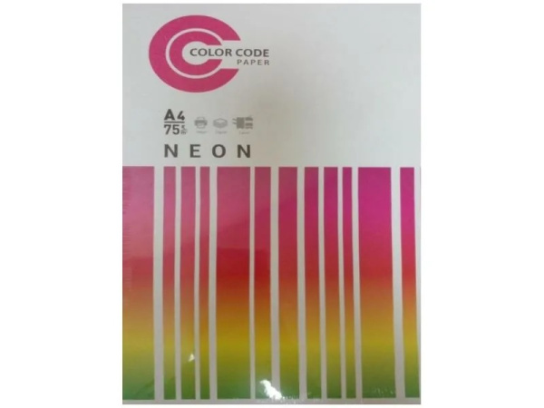 Бумага цветная А4 75г_м2, малиновая неон Cyber Fuchsia (Cyber Red №350), 500л COLORCODE