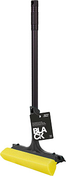 Окномойка, пластиковая ручка 44см, рабочая часть 16,2см Spin&Clean Black