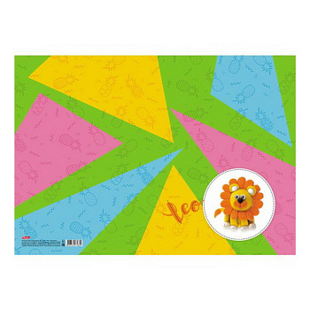 Доска для работы с пластилином А3 298*423мм HATBER Лев, цветная