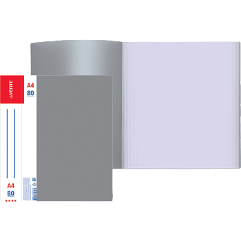 Папка 80 вкладышей deVENTE Daily, пластик 0,8мм, серая