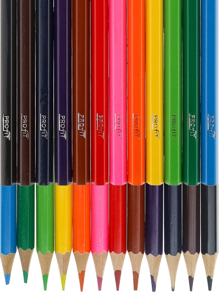 2_Карандаши цветные 12 цветов Profit СПОРТКАР