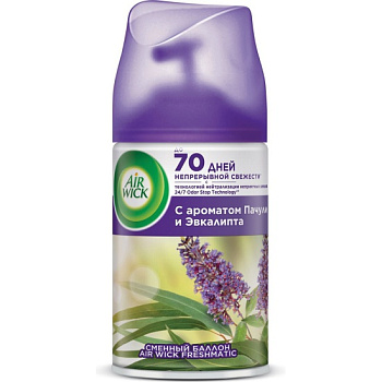 Освежитель воздуха AIRWICK Древесный  Пачули и Эвкалипт 250мл, сменный аэрозоль