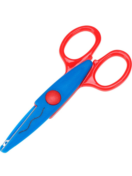 2_Ножницы 130мм PROFIT Монстрики, сине-красные