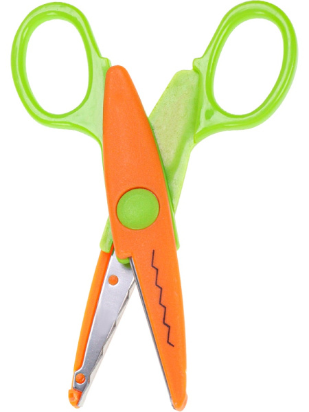3_Ножницы 130мм PROFIT Монстрики, оранжево-зеленые