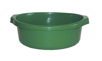 Таз круглый 16л МУЛЬТИПЛАСТ, хозяйственный, с ручками, зеленый