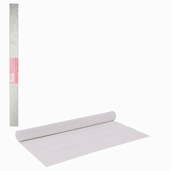 Бумага гофрированная (креповая), 22 г/м2, 50*250см, в рулоне deVENTE, серебряная