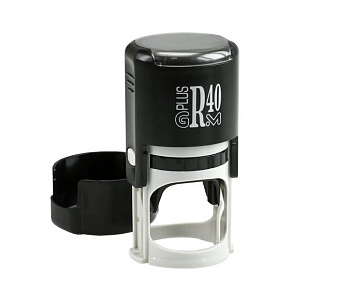 Оснастка для печати автоматическая, оттиск D=40мм синий, GRM R 40 plus COMPACT, корпус черный