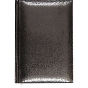Ежедневник недатированный А5 ATTOMEX Visa, под кожу, термо тиснение, черный 136л