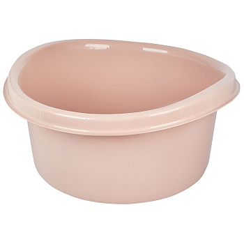 Таз круглый 12 л Spin&Clean Vogue, хозяйственный, бежевый