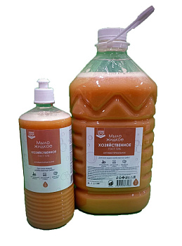 Мыло жидкое хозяйственное 72% Первая цена 5л, антибактериальное