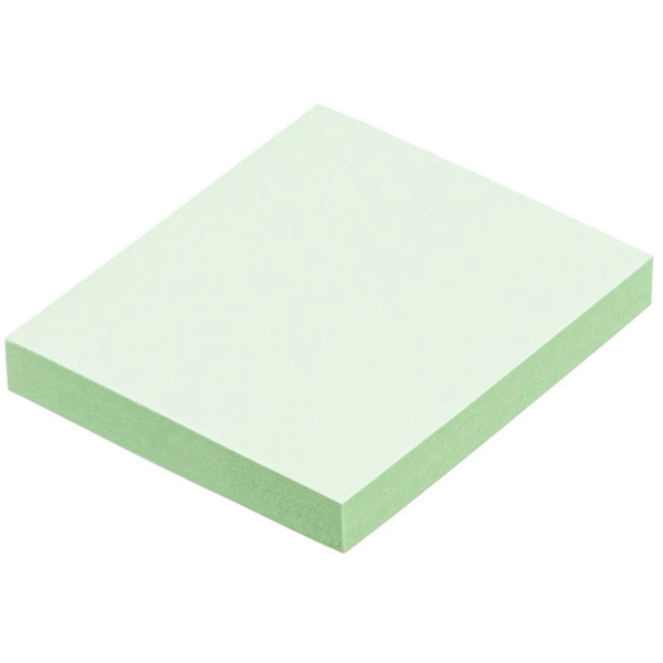 2_Блок самоклеящийся (стикеры) 51_51мм, 100л, пастельный, салатовый Attache