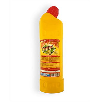 Чистящее средство 750мл DOMLUX Гель Лимон (Аналог Доместоса), с отбеливающим эффектом