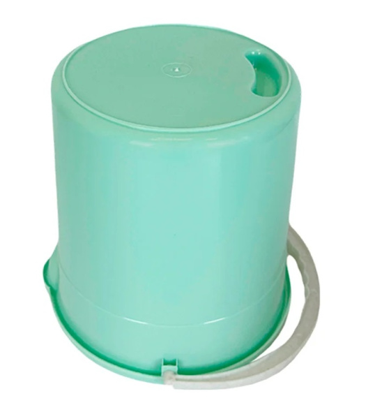2_Ведро пластиковое 7л МУЛЬТИПЛАСТ, пищевое, с носиком, мятное