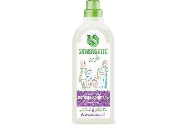 Пятновыводитель для всех видов тканей SYNERGETIC 1000мл