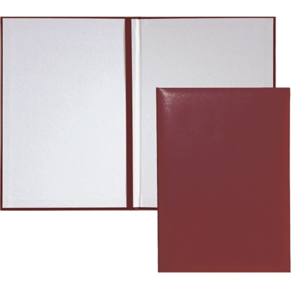 Папка на подпись А4 бордовая без тиснения deVENTE