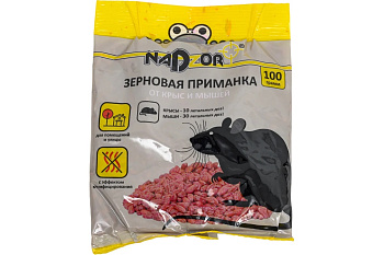 Зерновая смесь от грызунов NADZOR 100г