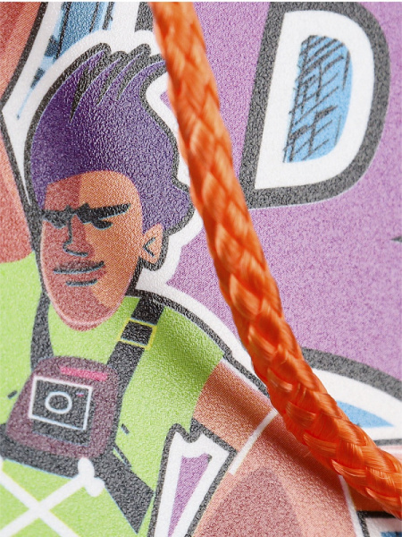 4_Папка на молнии А4 PROF-PRESS Урбан Скейт, непрозрачная пластиковая