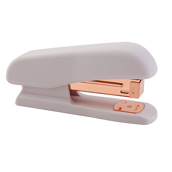 Степлер №24/6, 26/6 до 25л deVENTE Esthetics, корпус velvet-touch, лавандово-пепельный