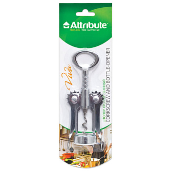 Штопор 2-х рычажный, ATTRIBUTE Viva, хромированный