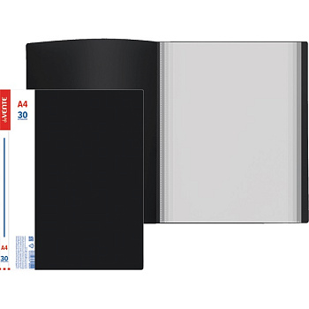 Папка 30 вкладышей deVENTE Daily, пластик 0,5мм, черная