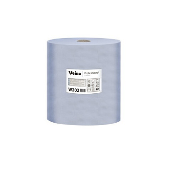 Протирочный материал VEIRO PROFESSIONAL Comfort в рулоне, 350м, 2 слоя, синяя