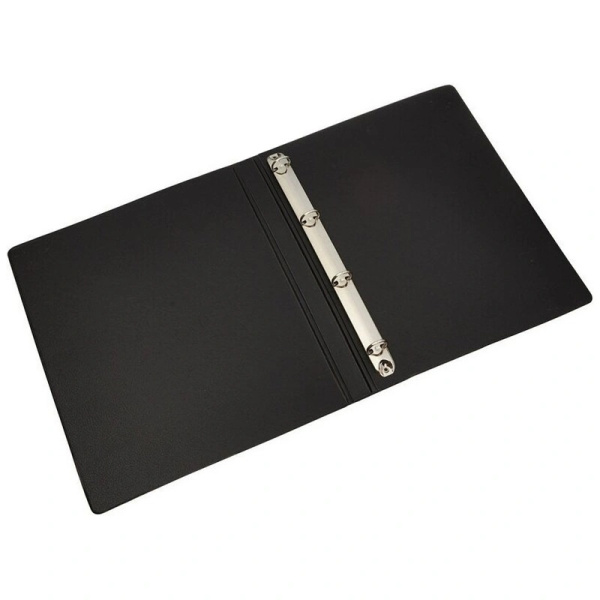 2_Папка на 4 кольцах, корешок 35мм, пластик Attache Selection, черная