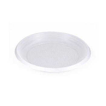 Одноразовые тарелки десертные D-165мм 100шт, белые