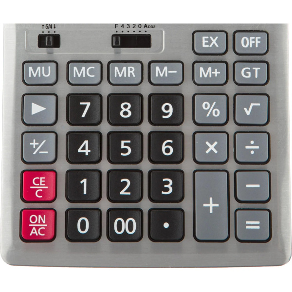 8_Калькулятор 12 разрядов Attache AF-445S 190_147_41мм, двойное питание