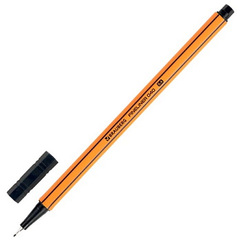 Ручка капиллярная 0,4мм ЧЕРНАЯ BRAUBERG Fine 040