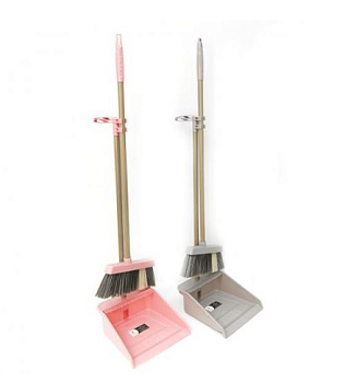 Набор для уборки Ленивка (совок+веник) 24*24*33, ассорти