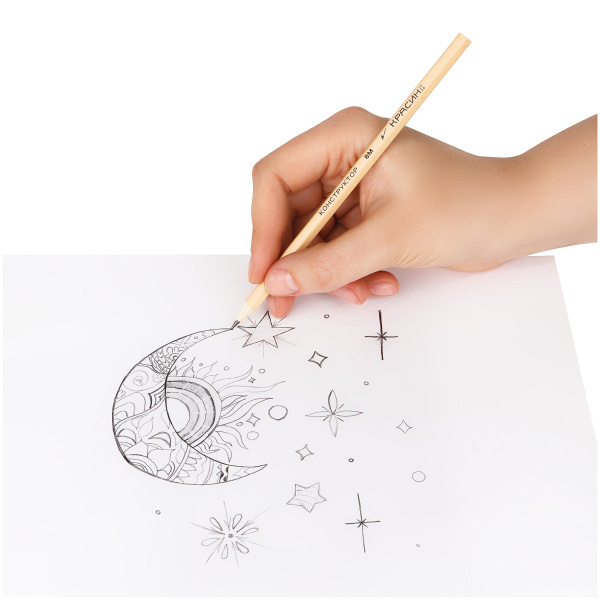 7_Карандаш чернографитный 8B КРАСИН Конструктор, без ластика