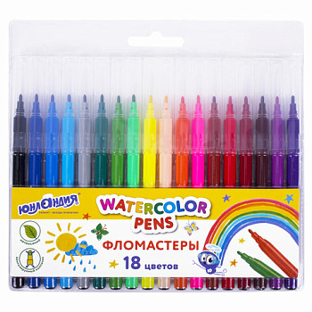 Фломастеры 18 цветов ЮНЛАНДИЯ Классные!