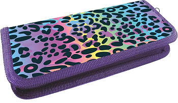 Пенал 1 отделение, ламинированный картон, 195*60мм, LAMARK Leopard