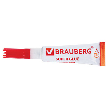 Клей моментальный BRAUBERG Суперклей, прочный 3гр