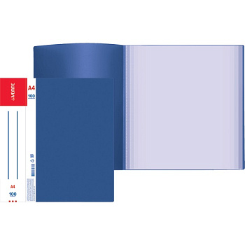 Папка 100 вкладышей deVENTE Daily, пластик 0,8мм, синяя