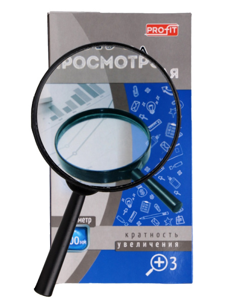 4_Лупа 100мм 3-кратное увеличение PROFIT