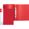 Папка на 2 кольцах, корешок 25мм, пластик 0,6мм, deVENTE Daily, красная