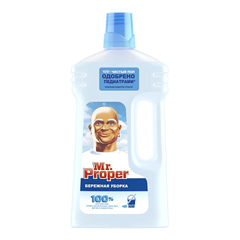 Средство для мытья пола и стен 1л MR.PROPER Бережная уборка