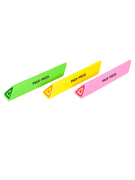 3_Ластик для чернографитных карандашей 80_15_15мм PROF-PRESS Bright Time, ассорти