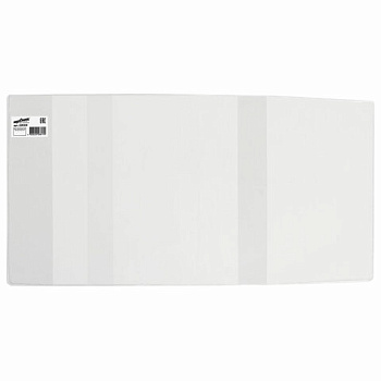 Обложка для учебников 233*450мм, 110мкм, ПВХ, прозрачная, с закладкой ЮНЛАНДИЯ