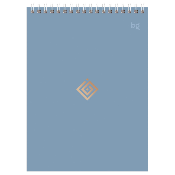 5_Блокнот А5 40л клетка, гребень BG Моноколор Классика, ассорти