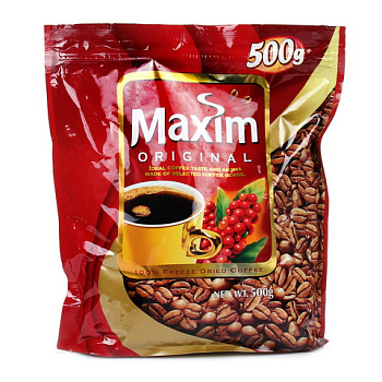 Кофе растворимый 500г Maxim в мягкой упаковке