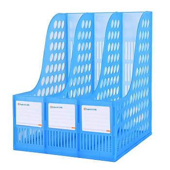 Лоток вертикальный 3 секции сборный Chanyi CY6393, голубой