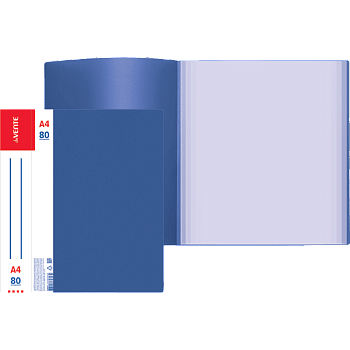 Папка 80 вкладышей deVENTE Daily, пластик 0,8мм, синяя