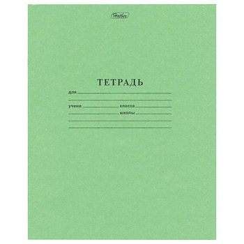 Тетрадь 24л линия HATBER Зелёная обложка, 24Т5B2_05112(T092224)