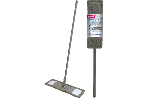 2_Швабра с насадкой из микрофибры 120см YORK Классик Limited Edition, ассорти