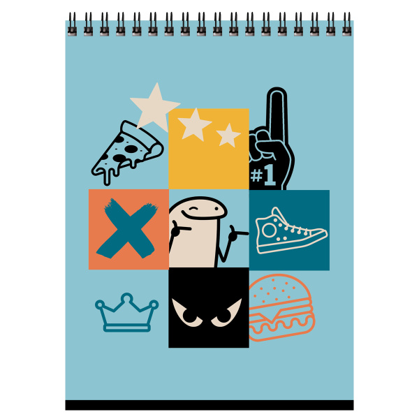 4_Блокнот А5 60л клетка, гребень BG Могу позволить, ассорти